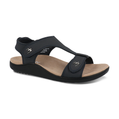 Women's Dyvor Black Sandal | GravityDefyer.com